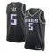 Sacramento Kings Jordan De Aaron Fox 5 Miesten Pelipaita Statement Edition Swingman Musta
