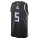 Sacramento Kings Jordan De Aaron Fox 5 Miesten Pelipaita Statement Edition Swingman Musta