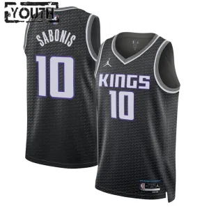 Sacramento Kings Jordan Domantas Sabonis 10 Lasten Pelipaita Statement Edition Swingman Musta