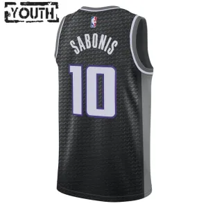 Sacramento Kings Jordan Domantas Sabonis 10 Lasten Pelipaita Statement Edition Swingman Musta