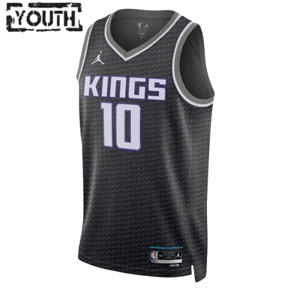 Sacramento Kings Jordan Domantas Sabonis 10 Lasten Pelipaita Statement Edition Swingman Musta