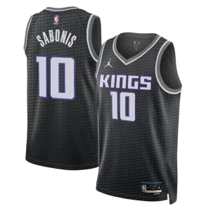 Sacramento Kings Jordan Domantas Sabonis 10 Miesten Pelipaita Statement Edition Swingman Musta