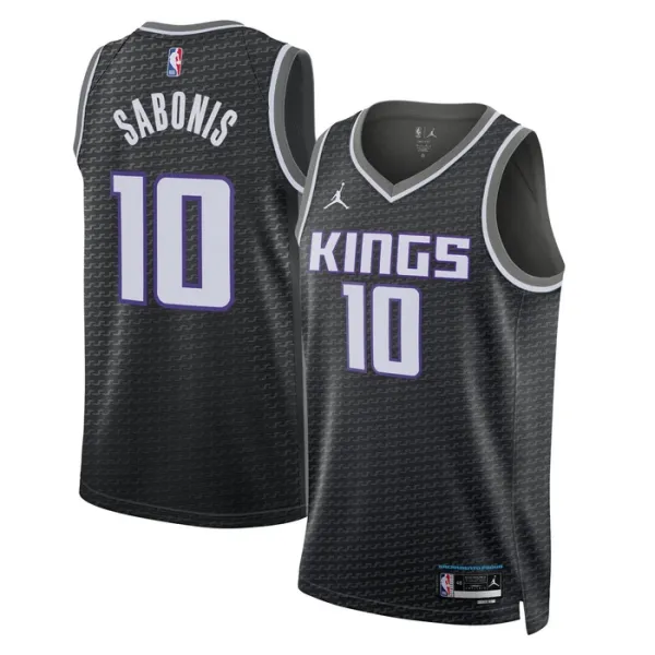 Sacramento Kings Jordan Domantas Sabonis 10 Miesten Pelipaita Statement Edition Swingman Musta Sacramento Kings Jordan Domantas Sabonis 10 Miesten Pelipaita Statement Edition Swingman Musta