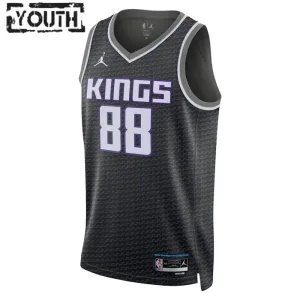 Sacramento Kings Jordan Neemias Queta 88 Lasten Pelipaita Statement Edition Swingman Musta