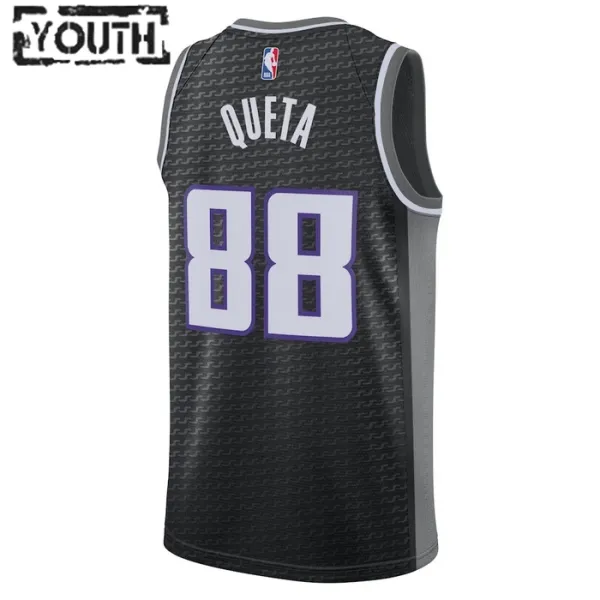 Sacramento Kings Jordan Neemias Queta 88 Lasten Pelipaita Statement Edition Swingman Musta