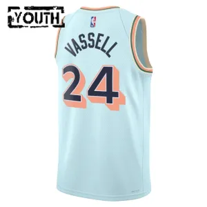 Nike San Antonio Spurs Devin Vassell Lasten Pelipaita City Edition 2024-25 Swingman Sininen