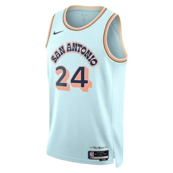 Nike San Antonio Spurs Devin Vassell Miesten Pelipaita City Edition 2024-25 Swingman Sininen