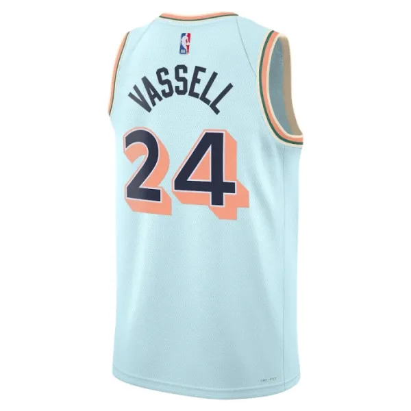 Nike San Antonio Spurs Devin Vassell Miesten Pelipaita City Edition 2024-25 Swingman Sininen