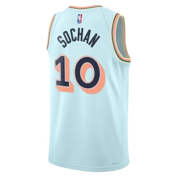 Nike San Antonio Spurs Jeremy Sochan Miesten Pelipaita City Edition 2024-25 Swingman Sininen