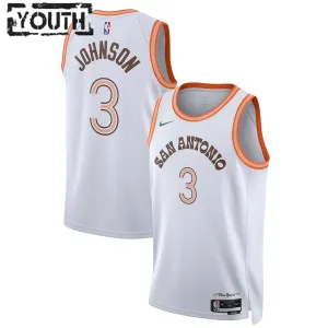 Nike San Antonio Spurs Keldon Johnson Lasten Pelipaita City Edition 2023-24 Swingman Valkoinen Nike San Antonio Spurs Keldon Johnson Lasten Pelipaita City Edition 2023-24 Swingman Valkoinen