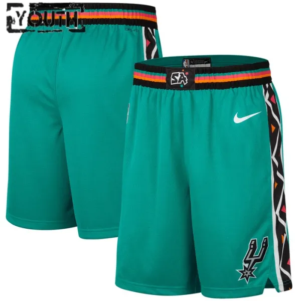 Nike San Antonio Spurs Lasten Shortsit City Edition 2022-23 Swingman Nike San Antonio Spurs Lasten Shortsit City Edition 2022-23 Swingman