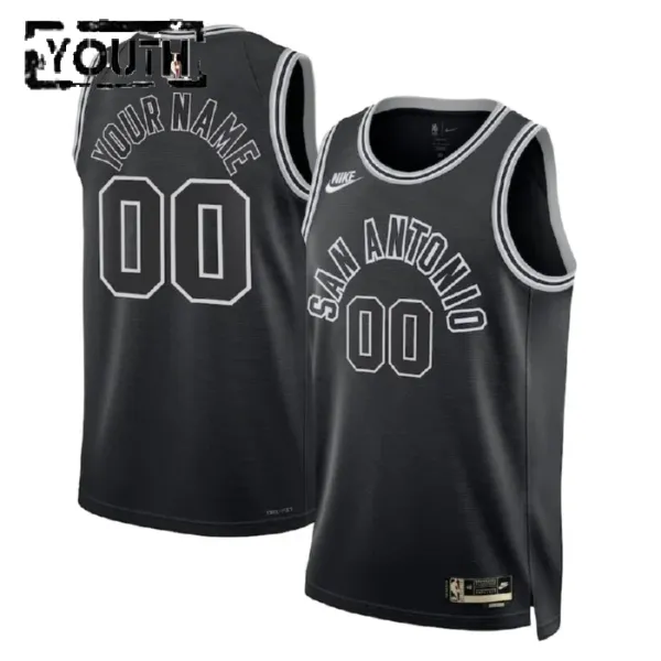 Nike San Antonio Spurs Personoitava Lasten Pelipaita Classic Edition 2022-23 Swingman Musta Nike San Antonio Spurs Personoitava Lasten Pelipaita Classic Edition 2022-23 Swingman Musta