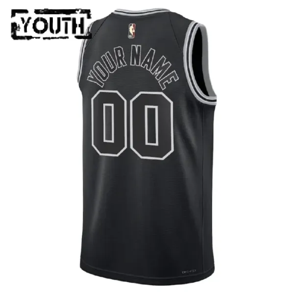 Nike San Antonio Spurs Personoitava Lasten Pelipaita Classic Edition 2022-23 Swingman Musta