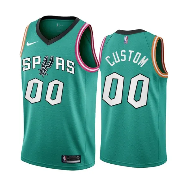 Nike San Antonio Spurs Personoitava Miesten Pelipaita City Edition 2022-23 Swingman Sinivihreä Nike San Antonio Spurs Personoitava Miesten Pelipaita City Edition 2022-23 Swingman Sinivihreä