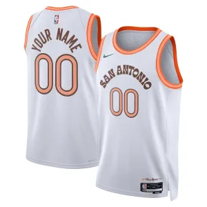 Nike San Antonio Spurs Personoitava Miesten Pelipaita City Edition 2023-24 Swingman Valkoinen Nike San Antonio Spurs Personoitava Miesten Pelipaita City Edition 2023-24 Swingman Valkoinen