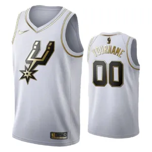 Nike San Antonio Spurs Personoitava Miesten Pelipaita Golden Edition Swingman Valkoinen Nike San Antonio Spurs Personoitava Miesten Pelipaita Golden Edition Swingman Valkoinen