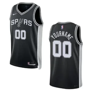 Nike San Antonio Spurs Personoitava Miesten Pelipaita Icon Edition Swingman Musta