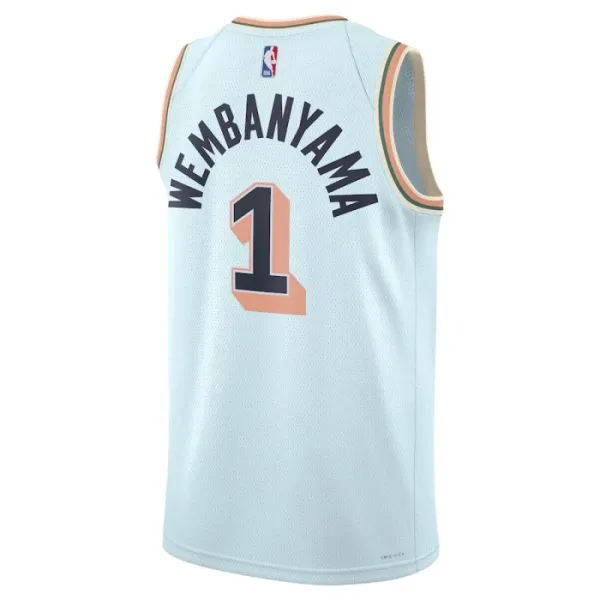 Nike San Antonio Spurs Victor Wembanyama Miesten Pelipaita City Edition 2024-25 Swingman Sininen