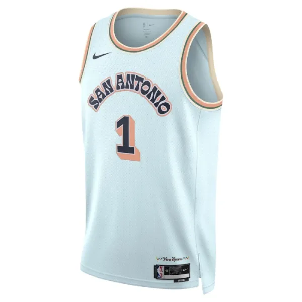 Nike San Antonio Spurs Victor Wembanyama Miesten Pelipaita City Edition 2024-25 Swingman Sininen