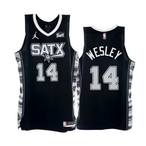 San Antonio Spurs Blake Wesley 14 Jordan Miesten Pelipaita Statement Edition Swingman Musta San Antonio Spurs Blake Wesley 14 Jordan Miesten Pelipaita Statement Edition Swingman Musta