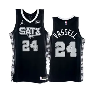 San Antonio Spurs Devin Vassell 24 Jordan Miesten Pelipaita Statement Edition Swingman Musta San Antonio Spurs Devin Vassell 24 Jordan Miesten Pelipaita Statement Edition Swingman Musta