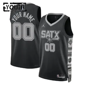 San Antonio Spurs Jordan Personoitava Lasten Pelipaita Statement Edition Swingman Musta