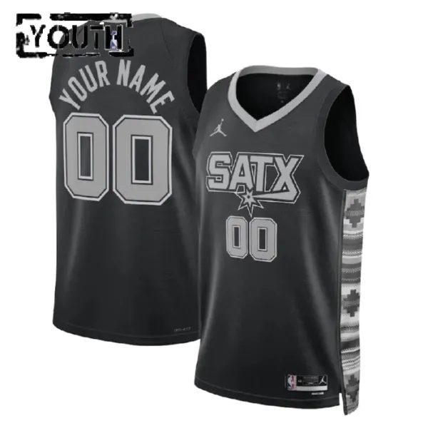 San Antonio Spurs Jordan Personoitava Lasten Pelipaita Statement Edition Swingman Musta San Antonio Spurs Jordan Personoitava Lasten Pelipaita Statement Edition Swingman Musta