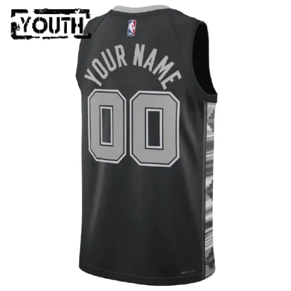 San Antonio Spurs Jordan Personoitava Lasten Pelipaita Statement Edition Swingman Musta