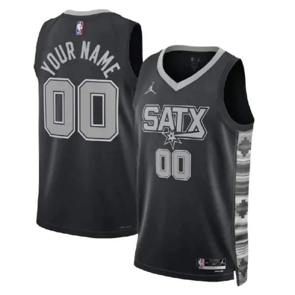 San Antonio Spurs Jordan Personoitava Miesten Pelipaita Statement Edition Swingman Musta San Antonio Spurs Jordan Personoitava Miesten Pelipaita Statement Edition Swingman Musta