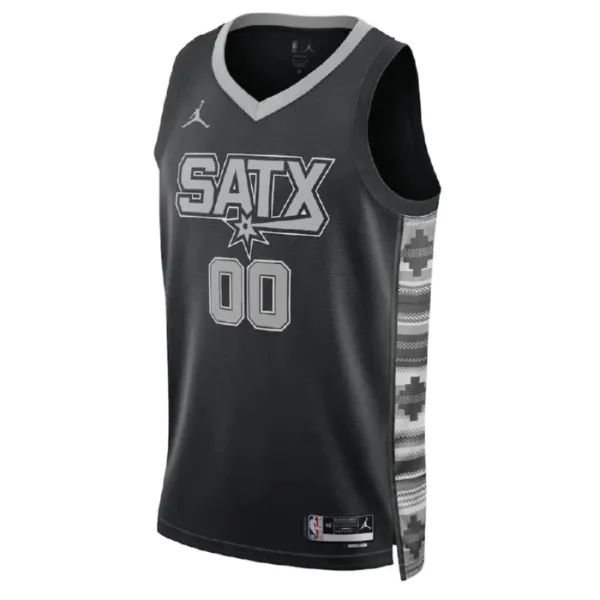 San Antonio Spurs Jordan Personoitava Miesten Pelipaita Statement Edition Swingman Musta