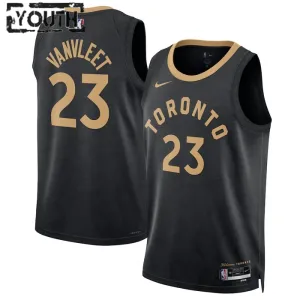 Nike Toronto Raptors Fred Vanvleet 23 Lasten Pelipaita City Edition 2022-23 Swingman Musta