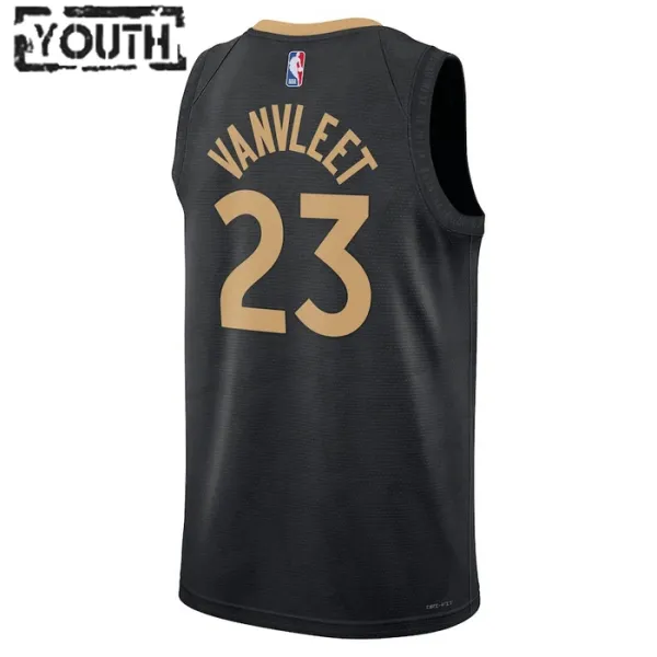 Nike Toronto Raptors Fred Vanvleet 23 Lasten Pelipaita City Edition 2022-23 Swingman Musta