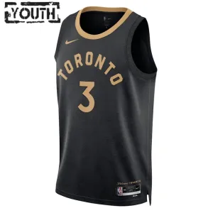 Nike Toronto Raptors OG Anunoby 3 Lasten Pelipaita City Edition 2022-23 Swingman Musta