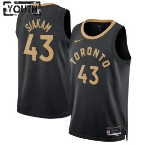 Nike Toronto Raptors Pascal Siakam 43 Lasten Pelipaita City Edition 2022-23 Swingman Musta