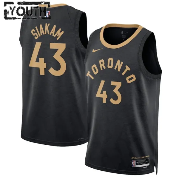 Nike Toronto Raptors Pascal Siakam 43 Lasten Pelipaita City Edition 2022-23 Swingman Musta Nike Toronto Raptors Pascal Siakam 43 Lasten Pelipaita City Edition 2022-23 Swingman Musta