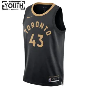 Nike Toronto Raptors Pascal Siakam 43 Lasten Pelipaita City Edition 2022-23 Swingman Musta