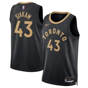 Nike Toronto Raptors Pascal Siakam 43 Miesten Pelipaita City Edition 2022-23 Swingman Musta