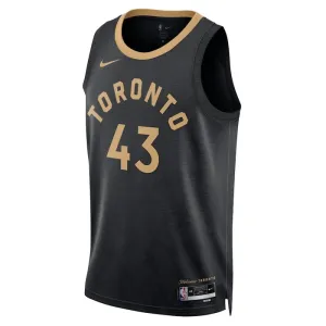 Nike Toronto Raptors Pascal Siakam 43 Miesten Pelipaita City Edition 2022-23 Swingman Musta