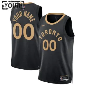 Nike Toronto Raptors Personoitava Lasten Pelipaita City Edition 2022-23 Swingman Musta