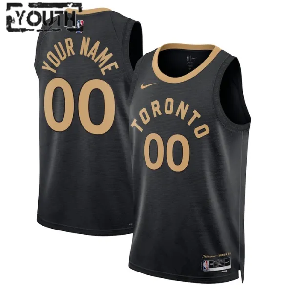 Nike Toronto Raptors Personoitava Lasten Pelipaita City Edition 2022-23 Swingman Musta Nike Toronto Raptors Personoitava Lasten Pelipaita City Edition 2022-23 Swingman Musta