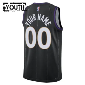Nike Toronto Raptors Personoitava Lasten Pelipaita City Edition 2024-25 Swingman Musta