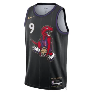 Nike Toronto Raptors RJ Barrett Miesten Pelipaita City Edition 2024-25 Swingman Musta