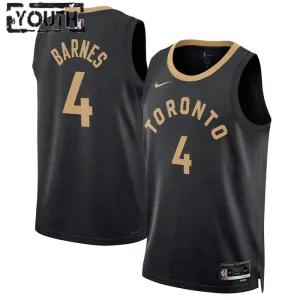 Nike Toronto Raptors Scottie Barnes 4 Lasten Pelipaita City Edition 2022-23 Swingman Musta