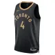 Nike Toronto Raptors Scottie Barnes 4 Miesten Pelipaita City Edition 2022-23 Swingman Musta