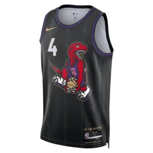Nike Toronto Raptors Scottie Barnes Miesten Pelipaita City Edition 2024-25 Swingman Musta