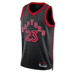 Toronto Raptors Jordan Fred Vanvleet 23 Miesten Pelipaita Statement Edition Swingman Musta