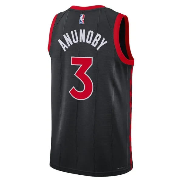 Toronto Raptors Jordan OG Anunoby 3 Miesten Pelipaita Statement Edition Swingman Musta