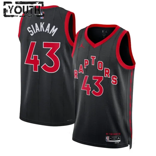 Toronto Raptors Jordan Pascal Siakam 43 Lasten Pelipaita Statement Edition Swingman Musta Toronto Raptors Jordan Pascal Siakam 43 Lasten Pelipaita Statement Edition Swingman Musta