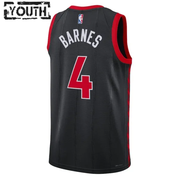 Toronto Raptors Jordan Scottie Barnes 4 Lasten Pelipaita Statement Edition Swingman Musta
