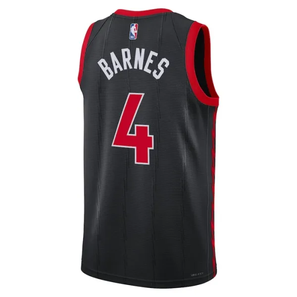 Toronto Raptors Jordan Scottie Barnes 4 Miesten Pelipaita Statement Edition Swingman Musta